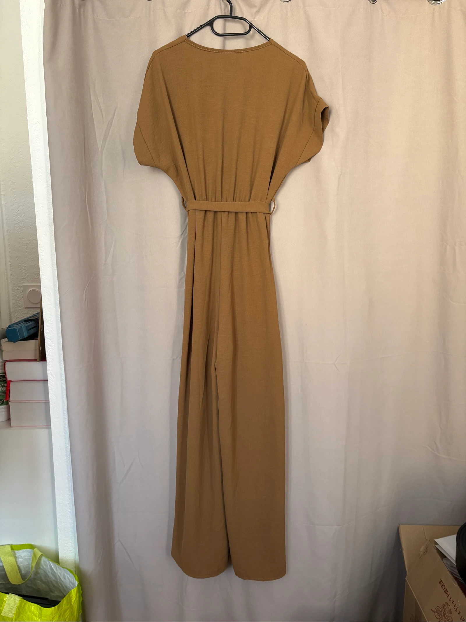 Combinaison manche courtes marron avec ceinture comme neuve S/M – photo 2